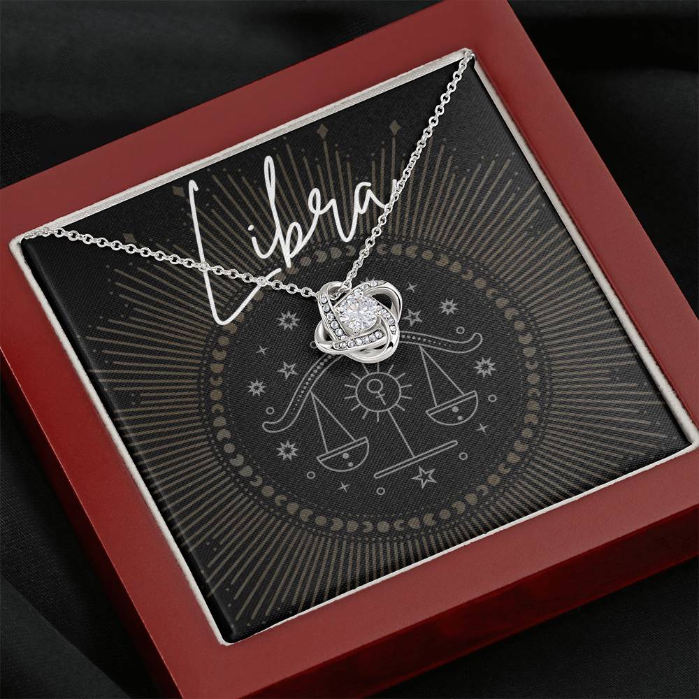 libra Necklace Love Knot