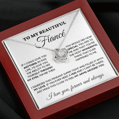 Fiance - Always Here - Necklace | Gift for Fiance, Annviersary Gift, Valentine's Day Present 04c Necklace Love Knot