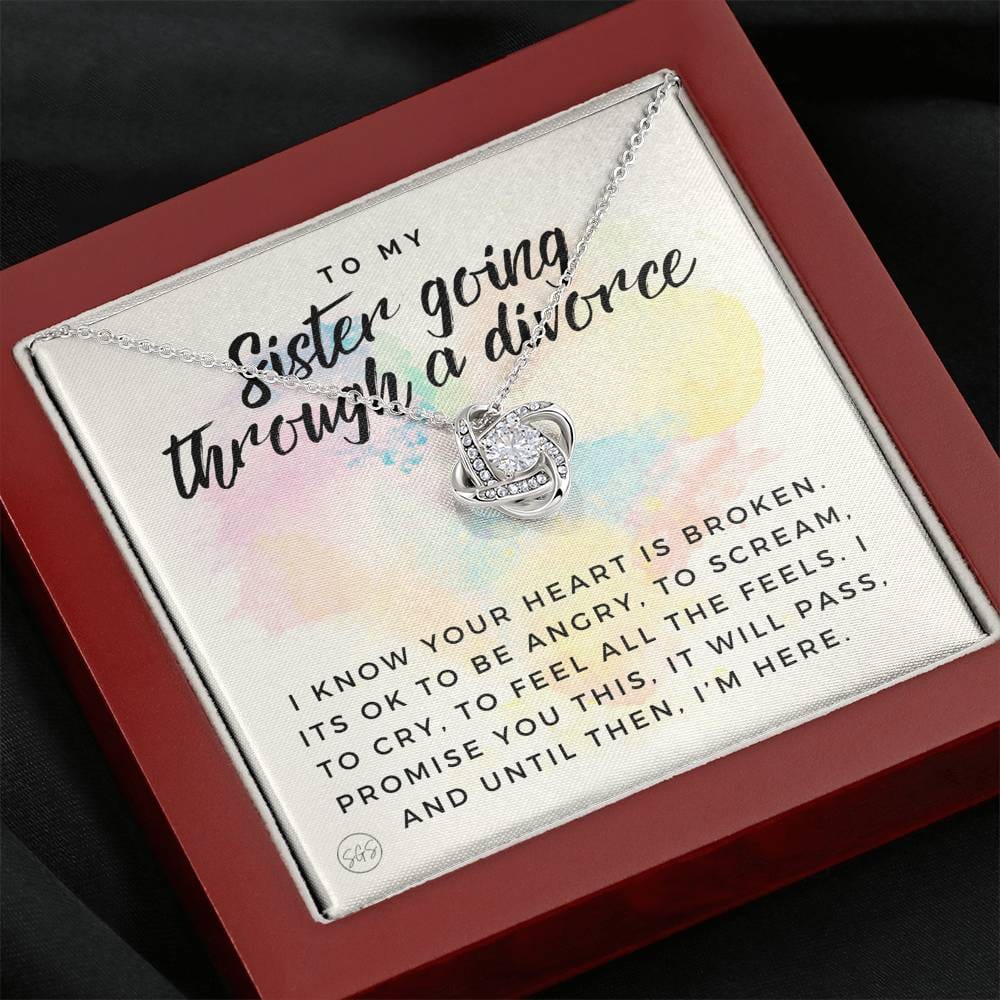 sister divorce -0709a Necklace Love Knot