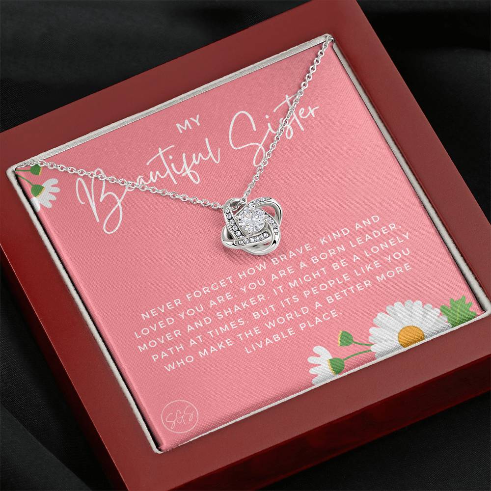 Beautiful Sister 0706N Necklace Love Knot
