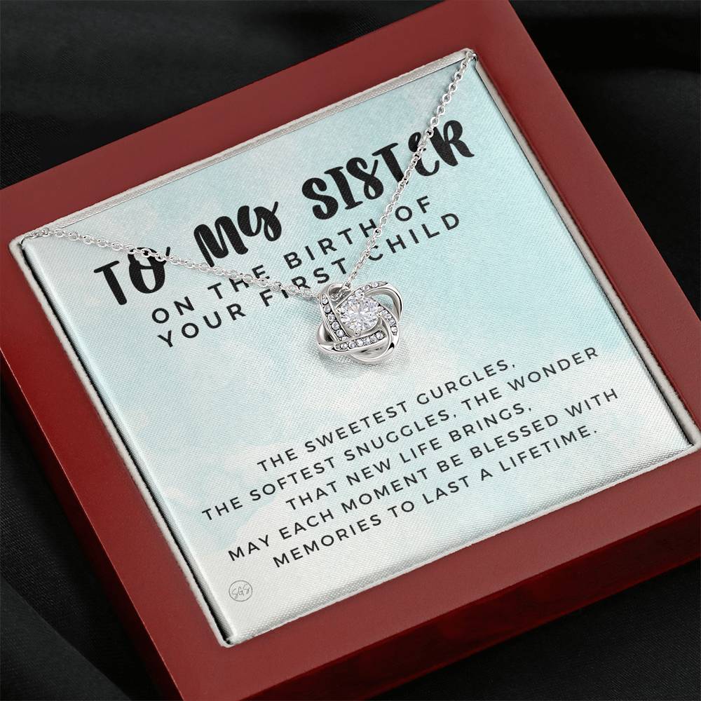 sister first child 0709r Necklace Love Knot