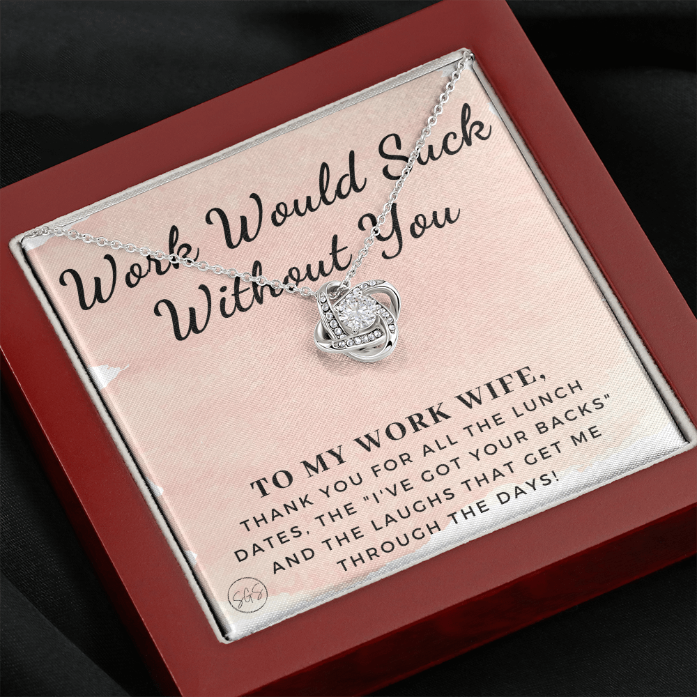 Work Wife Gift | Best Friend at the Office, Christmas, Favorite Co-Worker, Work, Job Anniversary, Employee, Boss, Small Business, Thank You, Bestie Funny 1029wdKA