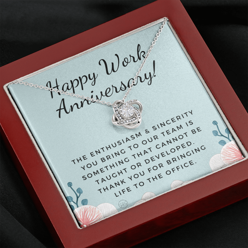 Work Anniversary Gift - Employee Appreciation from Boss - Thank You For Bringing Life to the Office