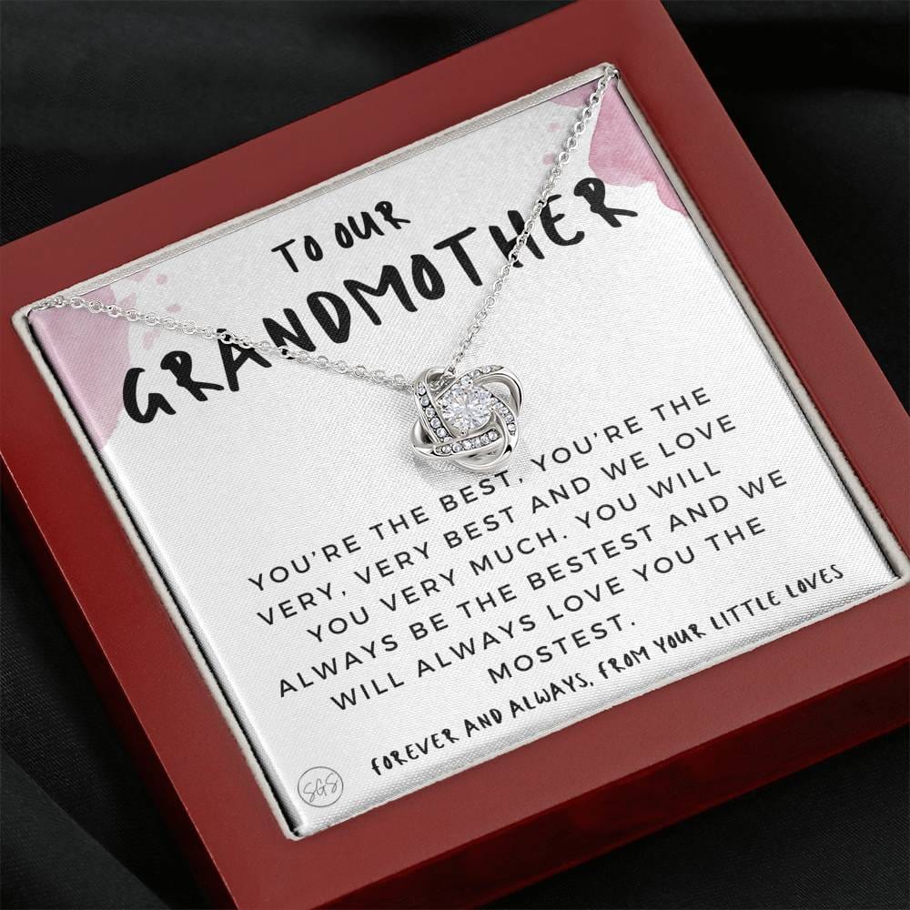 0928 Grandmother From Kids Necklace Love Knot