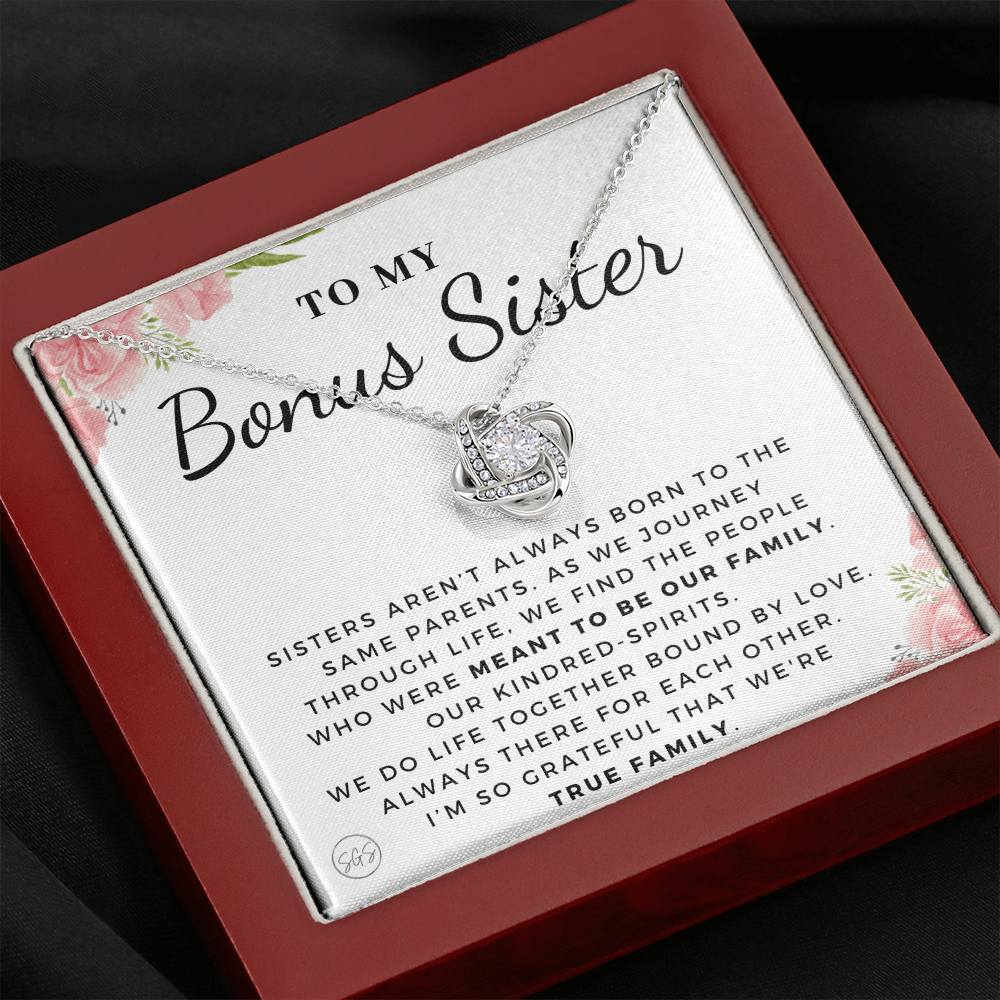 Bonus Sister Gift | Sister in Law Gift, Best Friend Necklace, Roommate, Step Sister, Christian, Birthday 25th, 16th, 30th, Christmas 1104aKA