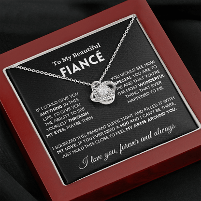 Fiance - Always Here - Necklace | Gift for Fiance, Annviersary Gift, Valentine's Day Present 04e Necklace Love Knot