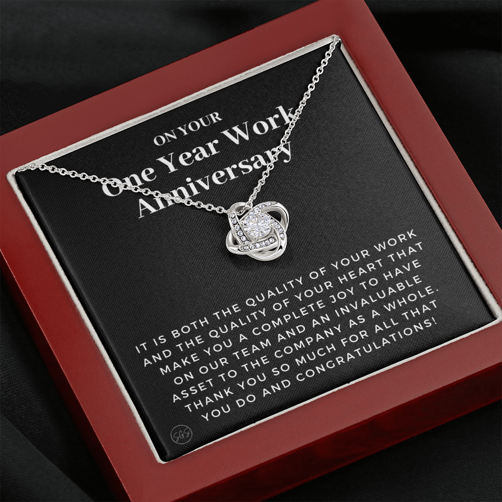 1 Year Job Anniversary Gift | Thank You Gift from Boss, Employee Work Appreciation, Co-Worker, Congrats, Years of Service AN01K