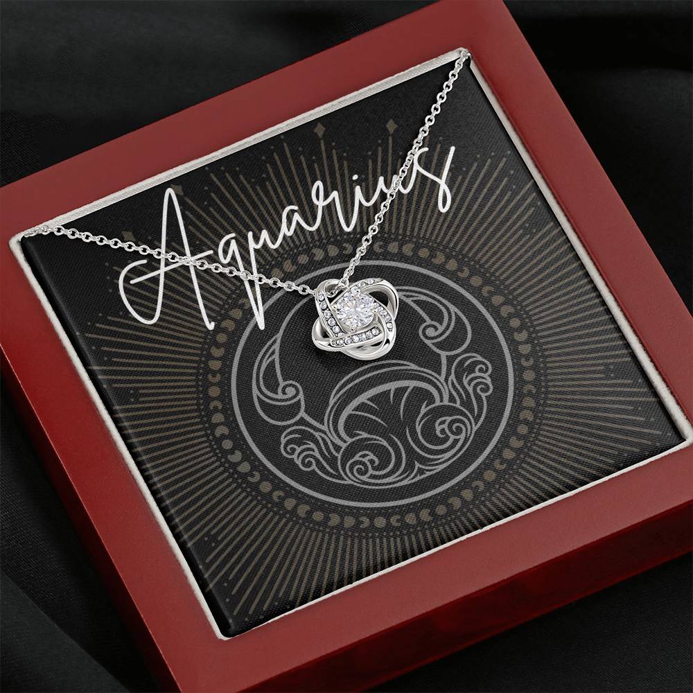 aquarius Necklace Love Knot