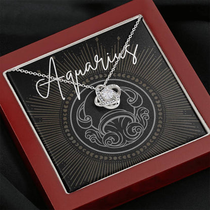 aquarius Necklace Love Knot