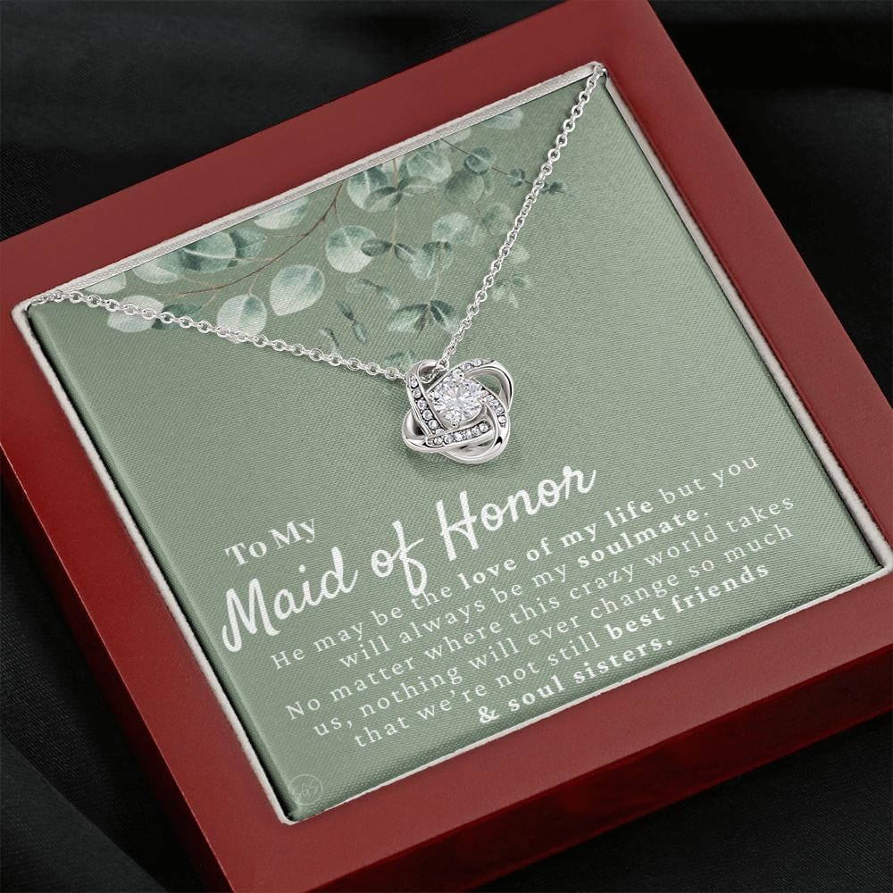Maid of Honor Gift From Bride | Maid of Honor Necklace, Maid of Honor Proposal, Wedding Party Thank You Gift, Bridal Party Shower Gifts 7