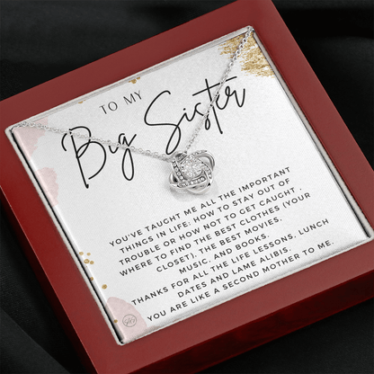 Big Sister Gift| Necklace for Older Sister, Christmas Idea, Birthday Present from Younger Sister, Best Big Sis, Heartfelt & Cute 1111fKA