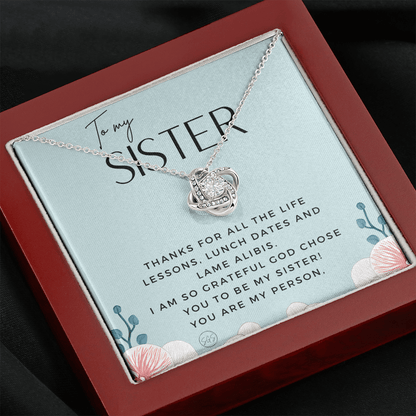 Gift for My Sister | You Are My Person, Thank You, Birthday, Sisters, Wedding, Christmas Gift to Sister From Sister, Sister-in-Law 1113eKA