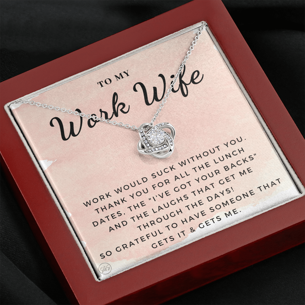 Work Wife Gift | Best Friend at the Office, Christmas, Favorite Co-Worker, Work, Job Anniversary, Employee, Boss, Small Business, Thank You, Bestie Funny 1029wKA