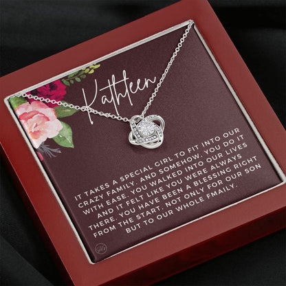 Custom Daughter-in-Law Gift | Personalized Name Necklace Gift, Christmas Gift For Daughter in Love, Birthday Gift for Her, Cute Small Gift