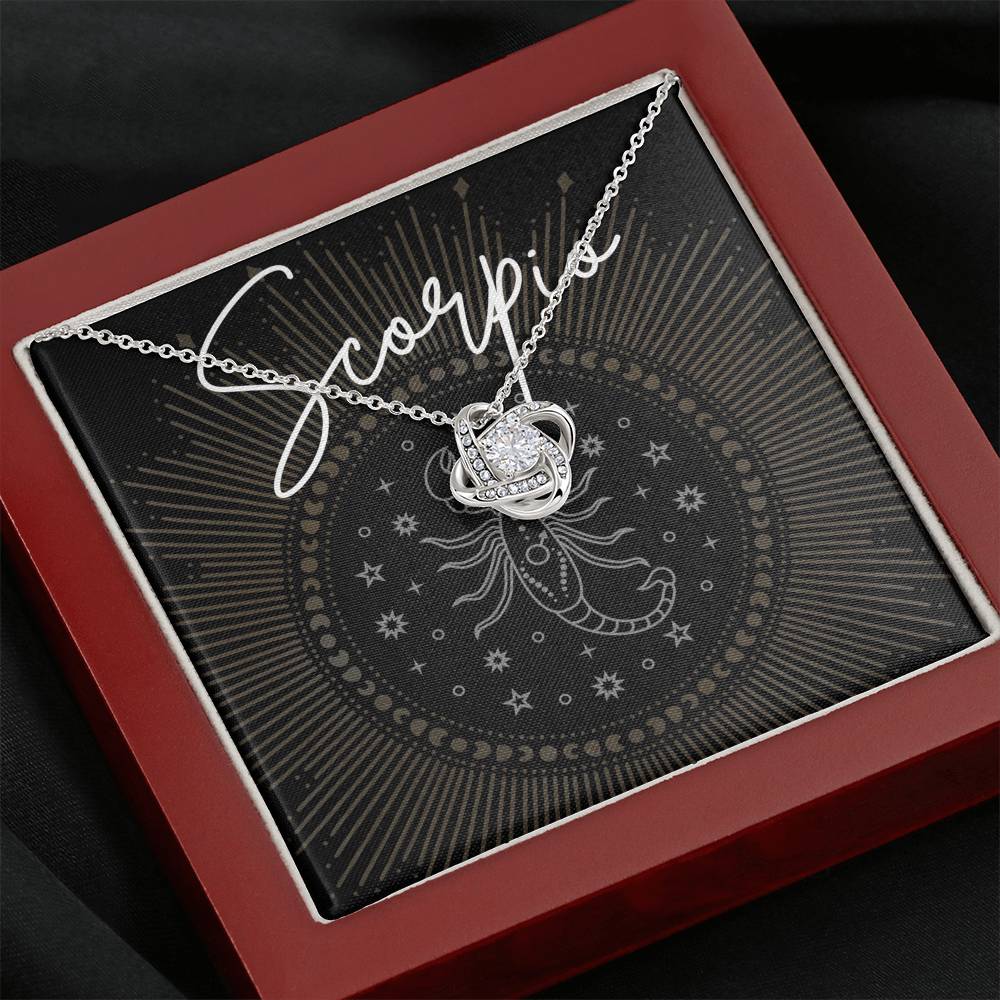 scorpio Necklace Love Knot