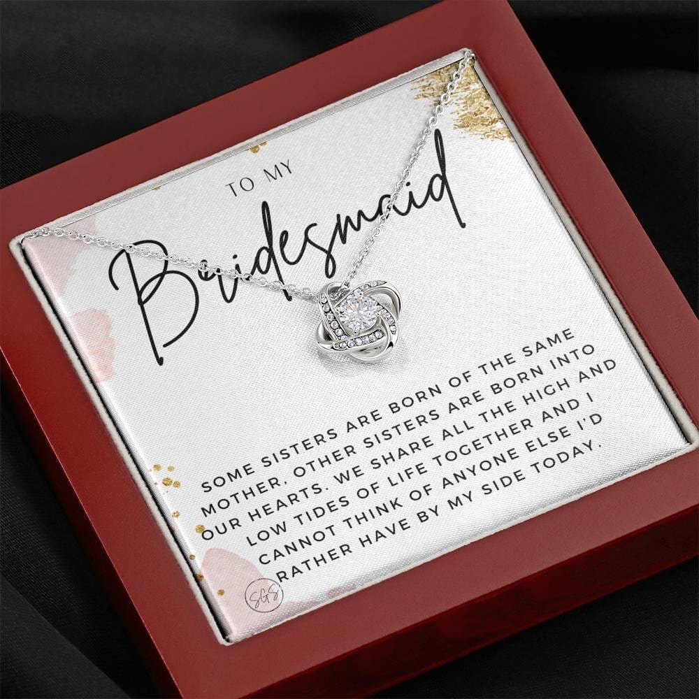 Bridesmaid 0712b Necklace Love Knot