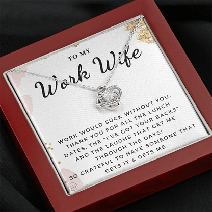 Work Wife Gift | Best Friend at the Office, Christmas, Favorite Co-Worker, Work, Job Anniversary, Employee, Boss, Small Business, Thank You, Bestie Funny 1029wbKA