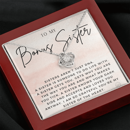 Bonus Sister Gift | Sister in Law Gift, Best Friend Necklace, Roommate, Step Sister, Christian, Birthday 25th, 16th, 30th, Christmas 1104cKA