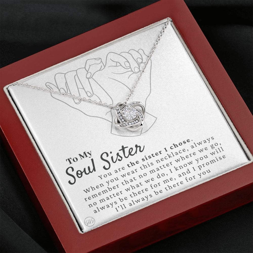 Best Friend Gift | Soul Sister, BFF Necklace, Unbiological Sister, Christmas Gift for Her, Small Long Distance Gifts, Female Best Friend 3