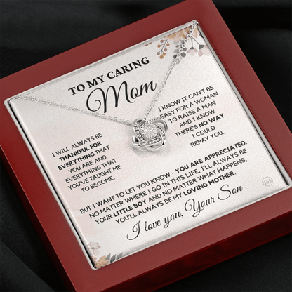 Mom - My Mom Forever - Necklace | Gift for Mother's Day, Gift for Mom From Son, Mother & Son, I'll Always Be Your Little Boy 3K