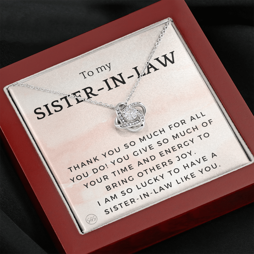 Sister-in-Law Gifts | Husband's Sister, Wife's Sister, Christmas Gift for Sister in Law, Birthday, Wedding, Future Sister Necklace 1103fKA