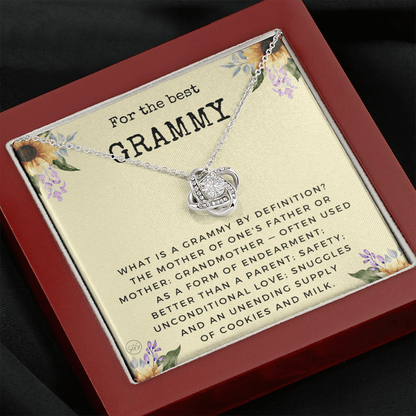 Gift for Grammy | Grandmother Nickname, Grandma, Mother's Day Necklace, Birthday, Get Well, Missing You, Grammy Definition, Christmas, From Family Grandkids  Granddaughter Grandson 1118cK