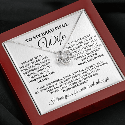 Romantic Gift for Wife - I Had You and You Had Me