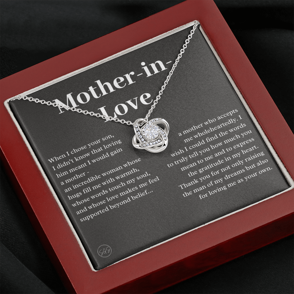 Personalized Knot Necklace for Your Mother-in-law | Mother's Day Gift, From Daughter-in-Law, Mother in Love MIL4k
