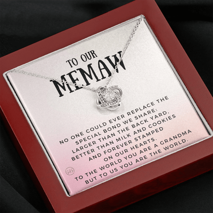 Gift for Memaw | Grandmother Nickname, Grandma, Mother's Day Necklace, Birthday, Get Well, Missing You, Memaw Definition, Christmas, From Family Grandkids  Granddaughter Grandson 1118aK
