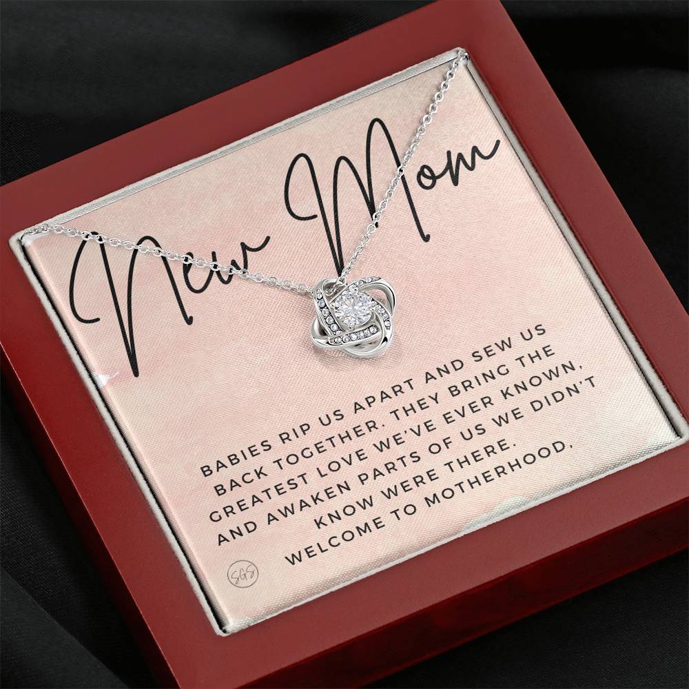 new mom 0709m Necklace Love Knot