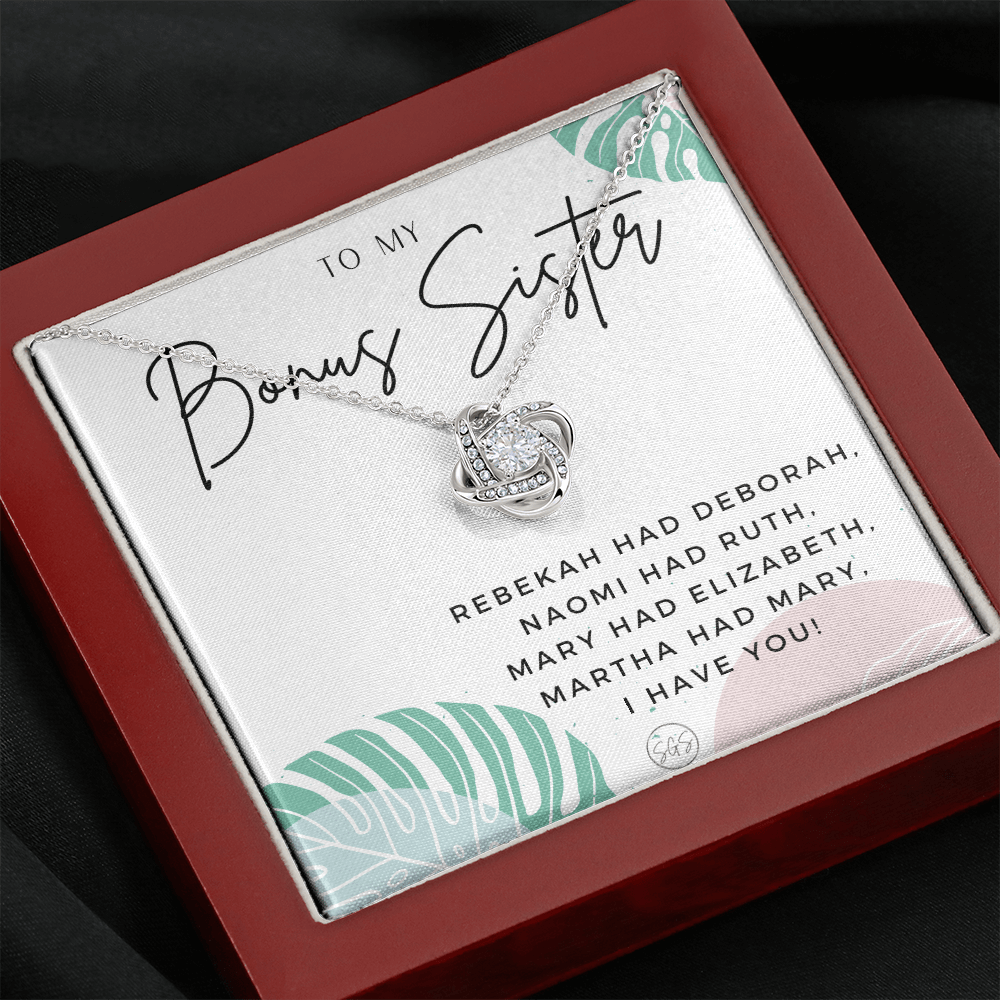 Bonus Sister Gift | Sister in Law Gift, Best Friend Necklace, Roommate, Step Sister, Christian, Birthday 25th, 16th, 30th, Christmas 1104gKA