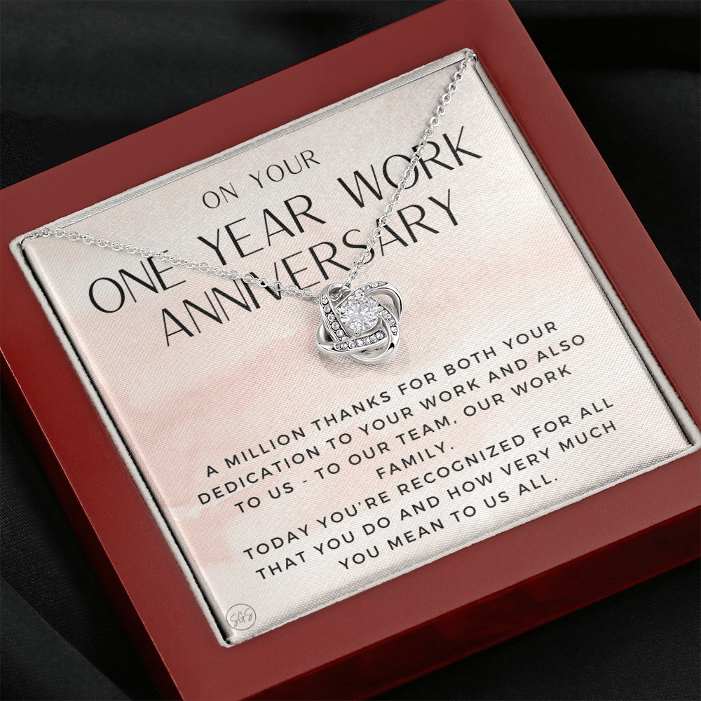 One Year Work Anniv. Gift - Thank You Gift from Boss, 1 Yr Job Anniversary, Employee Appreciation, Co-Worker, Congrats, Years of Service