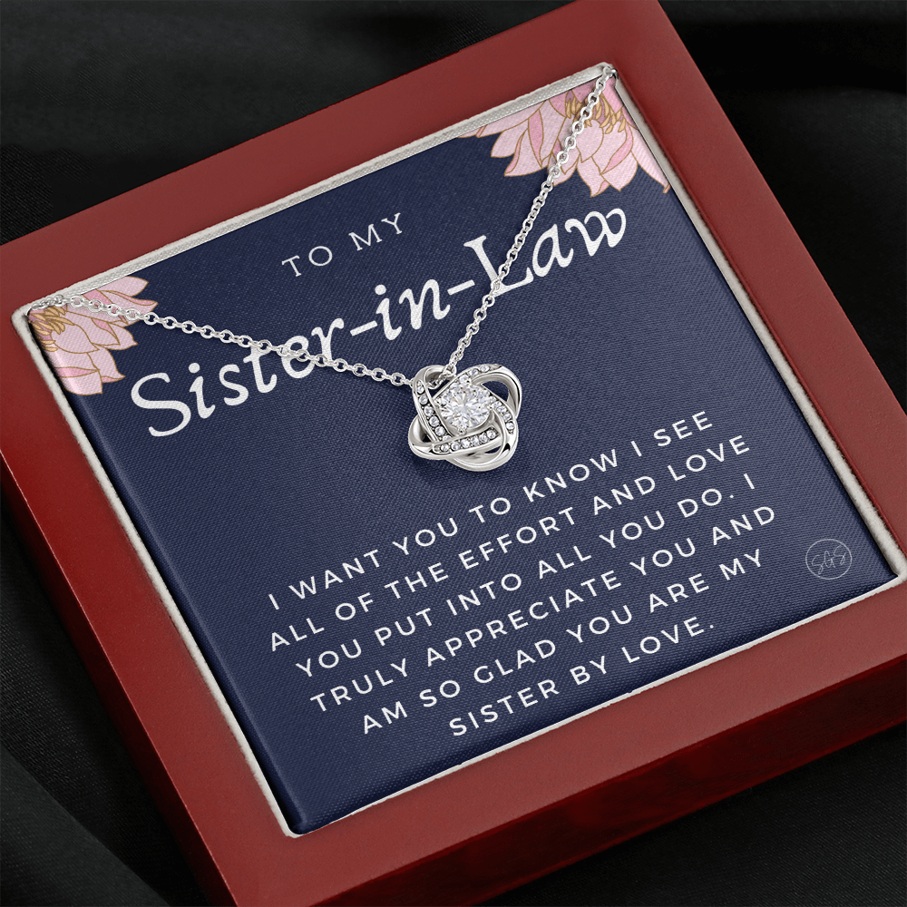 Sister-in-Law Gifts | Husband's Sister, Wife's Sister, Christmas Gift for Sister in Law, Birthday, Wedding, Future Sister Necklace 1103gKA