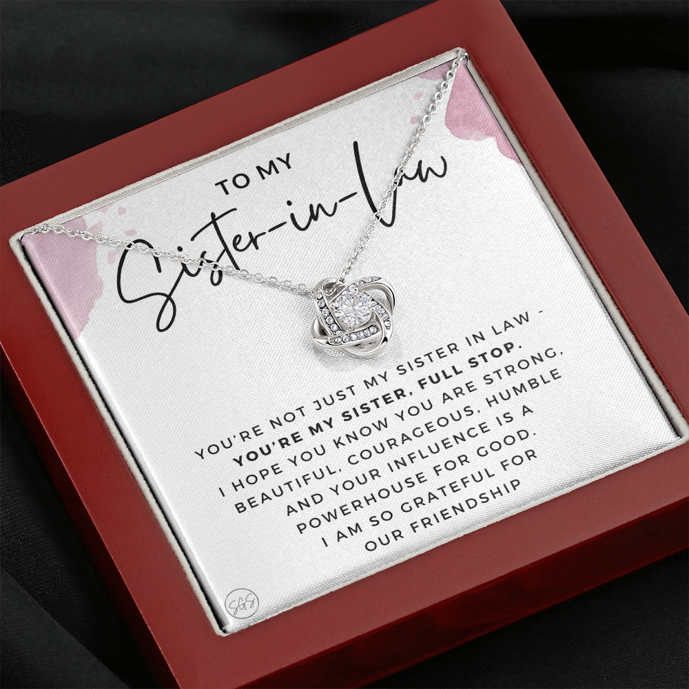 Sister-in-Law Gifts | Husband's Sister, Wife's Sister, Christmas Gift for Sister in Law, Birthday, Wedding, Future Sister Necklace 1103bKA