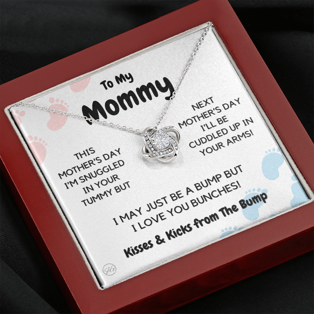 Baby to Mom Gift | Mother's Day Present from the Baby Bump, Mommy To Be Necklace, Gift for Expecting Mom From Baby Boy or Girl, New Mom MD1K