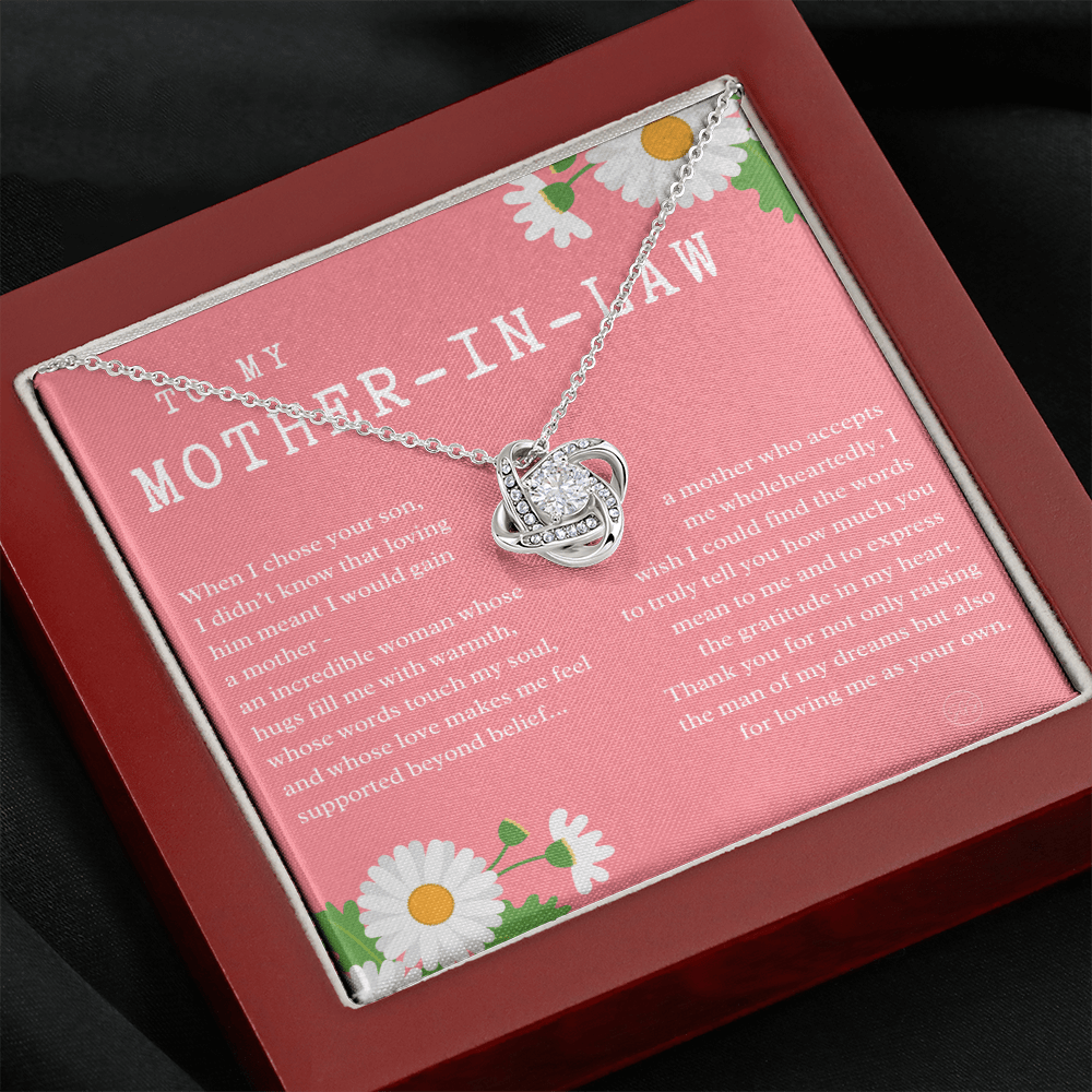 Personalized Knot Necklace for Your Mother-in-law | Mother's Day Gift, From Daughter-in-Law, Mother in Love MIL8k