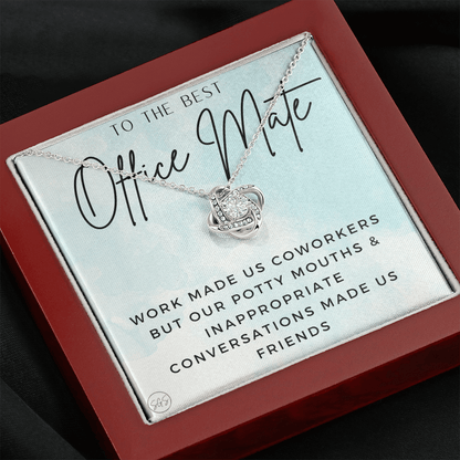 Office Mate Gift | Work Made Us Coworkers but Our Potty Mouths Made Us Friends, Office Bestie, Funny Christmas Gift, Cubicle 1111ombKA