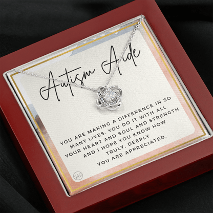 Austism Aide Gift | Thank You Autistic Aide, Paraprofessional, Social Worker, Social Work, School, Family, Students, Spectrum IEP