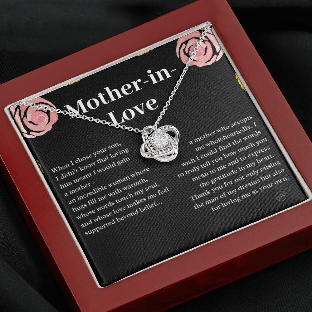 Personalized Knot Necklace for Your Mother-in-law | Mother's Day Gift, From Daughter-in-Law, Mother in Love MIL9k
