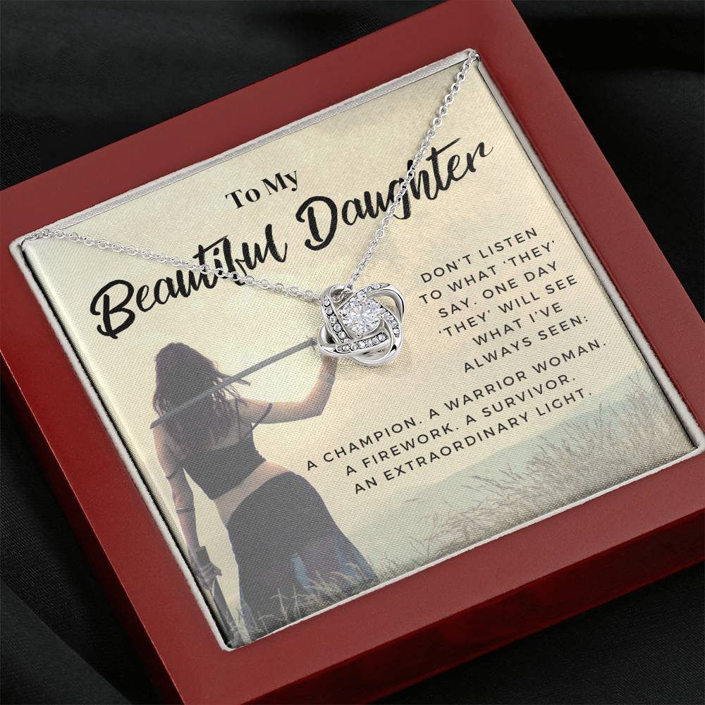 daughter 0721d Necklace Love Knot