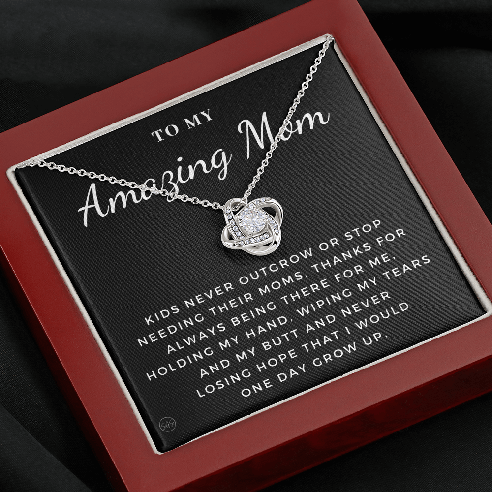 Gift for Mom | For An Incredible Mom, Mother's Day Necklace, From Daughter, Gift for New Mom, Pregnant Sister Gift, Christmas Gift 1112dKA