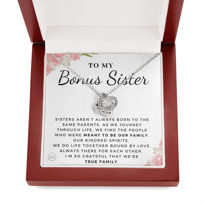 Bonus Sister Gift | Sister in Law Gift, Best Friend Necklace, Roommate, Step Sister, Christian, Birthday 25th, 16th, 30th, Christmas 1104aKA