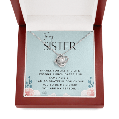 Gift for My Sister | You Are My Person, Thank You, Birthday, Sisters, Wedding, Christmas Gift to Sister From Sister, Sister-in-Law 1113eKA