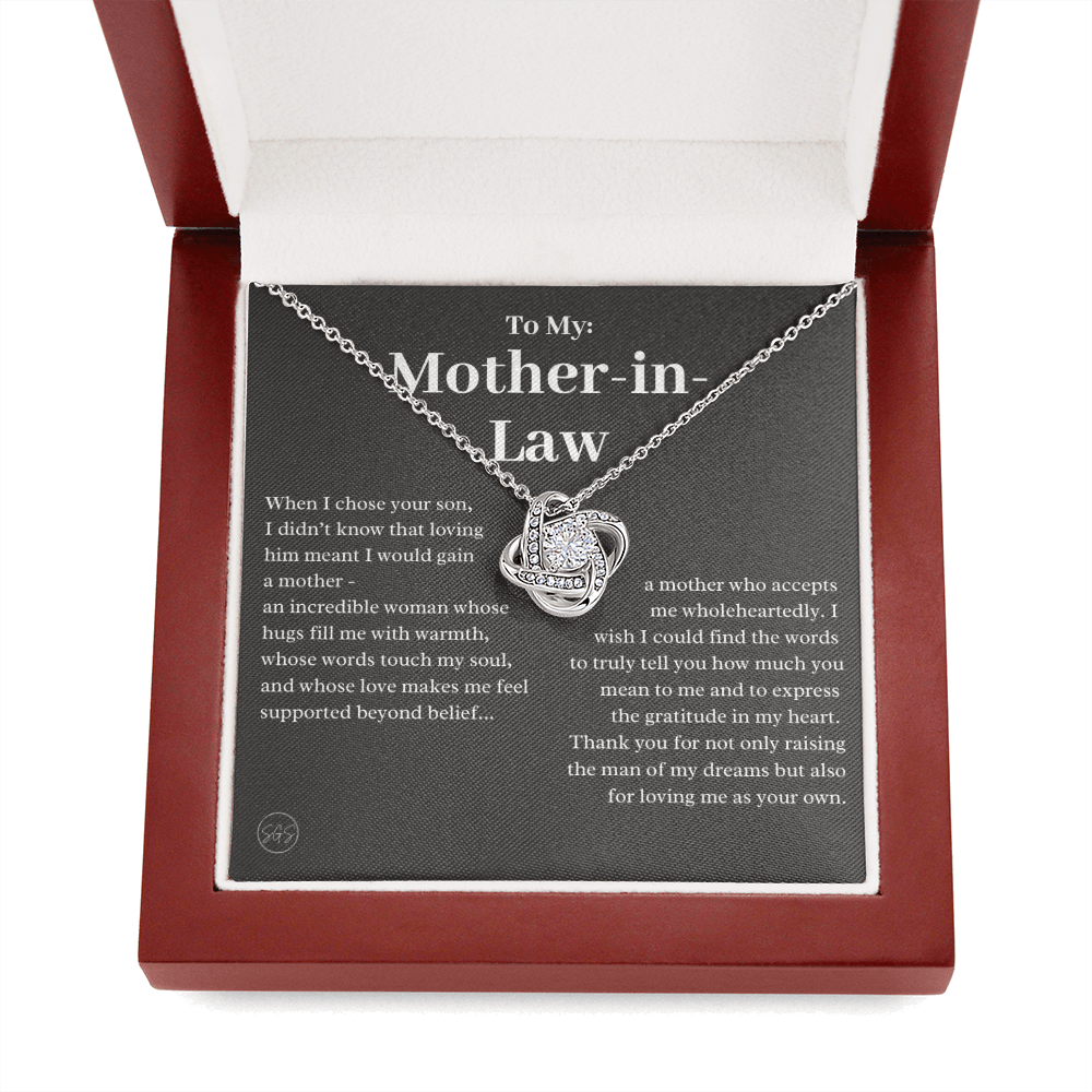 Personalized Knot Necklace for Your Mother-in-law | Mother's Day Gift, From Daughter-in-Law, Mother in Love MIL5k