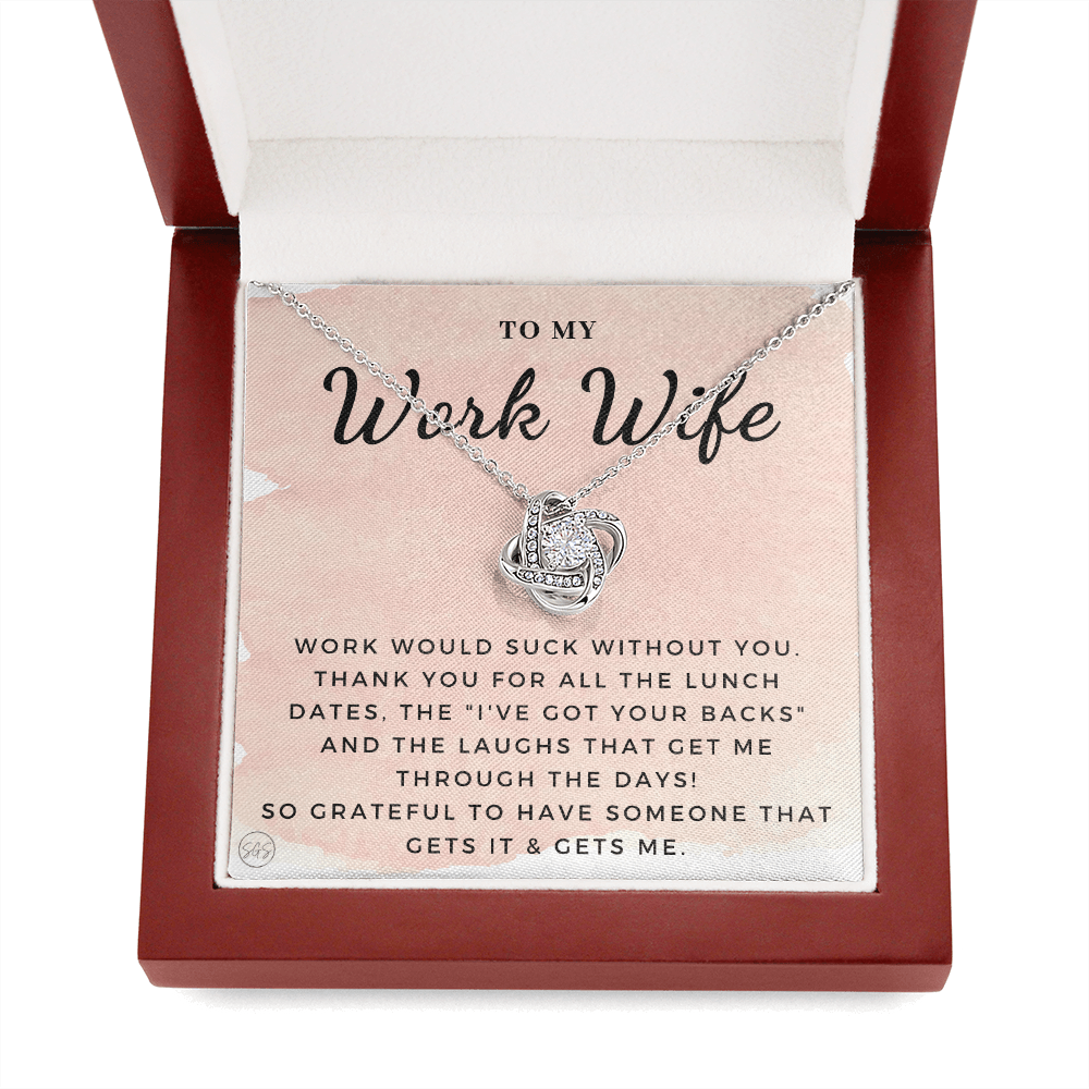 Work Wife Gift | Best Friend at the Office, Christmas, Favorite Co-Worker, Work, Job Anniversary, Employee, Boss, Small Business, Thank You, Bestie Funny 1029wKA