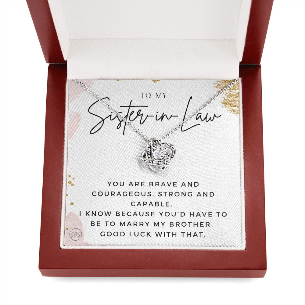 Sister-in-Law Gifts | Husband's Sister, Wife's Sister, Christmas Gift for Sister in Law, Birthday, Wedding, Future Sister Necklace 1103eKA