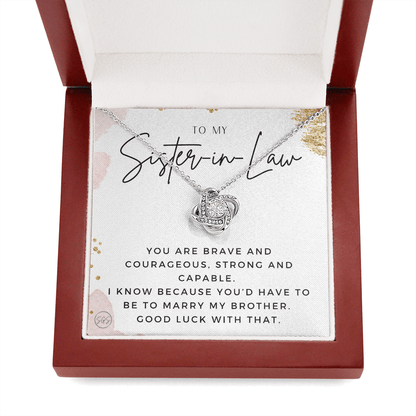 Sister-in-Law Gifts | Husband's Sister, Wife's Sister, Christmas Gift for Sister in Law, Birthday, Wedding, Future Sister Necklace 1103eKA