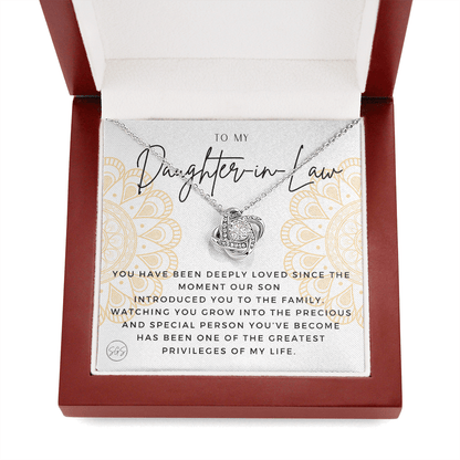 Daughter in Law Gift | Future DIL, Bonus Daughter, From Mother in Law, Father in Law, In Laws, For the Bride, Son's Wife, Fiance 1012DILfKA