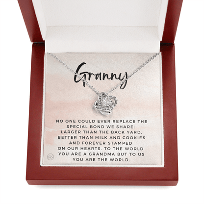 Gift for Granny | Grandmother Nickname, Grandma, Mother's Day Necklace, Birthday, Get Well, Missing You, Granny Definition, Christmas, From Family Grandkids  Granddaughter Grandson 1118aK