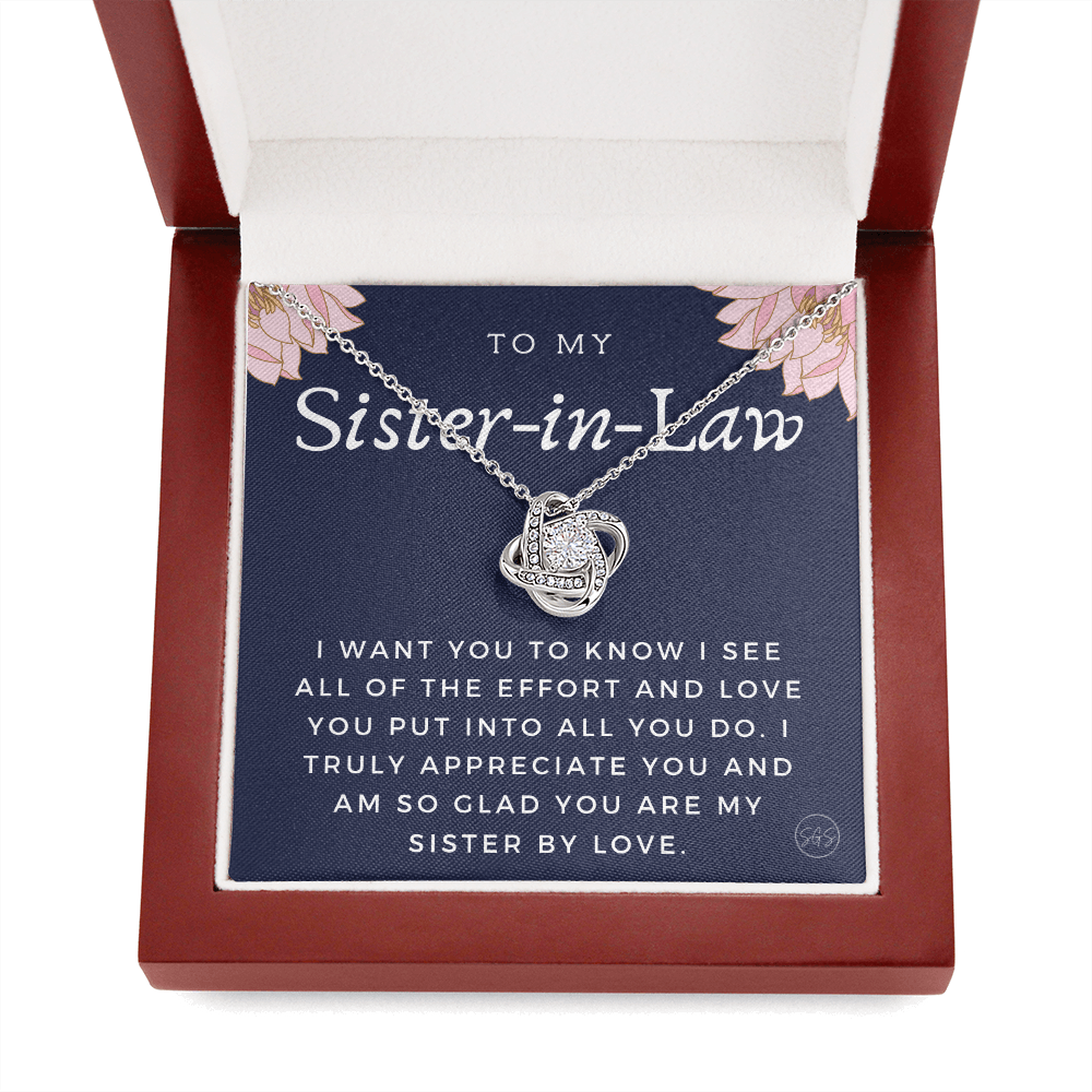 Sister-in-Law Gifts | Husband's Sister, Wife's Sister, Christmas Gift for Sister in Law, Birthday, Wedding, Future Sister Necklace 1103gKA